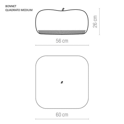 Pouf Bonnet Quadrato - Casalis